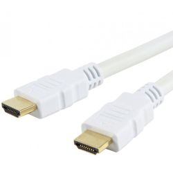 Techly HDMI High Speed mit Ethernet Kabel A/A/M/M  (ICOC-HDMI-4-020WH)