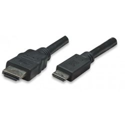 Techly HDMI kabel High Speed mit Ethernet-Mini HDMI, (ICOC-HDMI-B-015)
