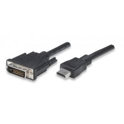 Techly HDMI zu DVI-D Kabel 1m schwarz (ICOC-HDMI-D-010)