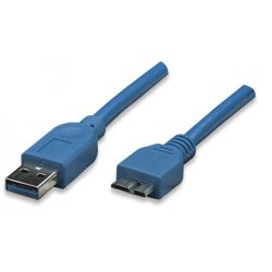 Techly USB3.0 Kabel Stecker Typ A-Stecker Micro B,  (ICOC-MUSB3-A-020)