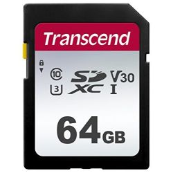 300S R95/W45 SDXC 64GB Speicherkarte UHS-I U3 (TS64GSDC300S)