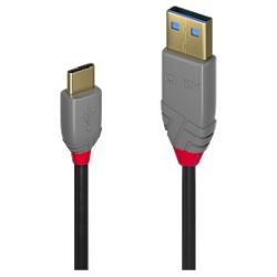 0,5m USB 2.0  Typ A an C Kabel, Anthra Line (36885)