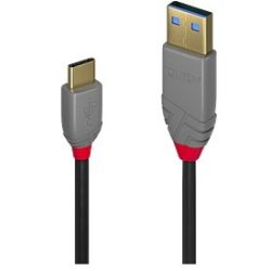 2m USB 2.0  Typ A an C Kabel, Anthra Line (36887)