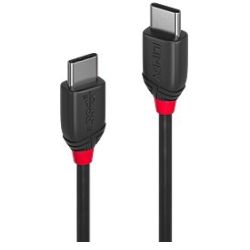 1m USB 3.1  Typ C Kabel 3A, Black Line (36906)