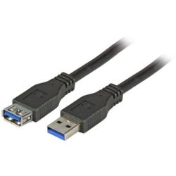 USB3.0 Verlängerungskabel A-A,St.-Bu.,1,8m,schwarz,Premiu (K5237.1,8)