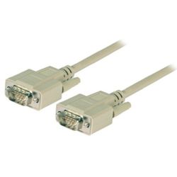 VGA Anschlusskabel, 2x HD-DSub 15, St.-St., 5,0m, beige (EK324.5)