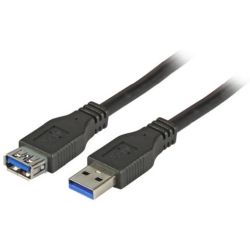 USB3.0 Verlängerungskabel A-A,St.-Bu.,1,0m,schwarz,Classi (K5268SW.1)