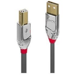 2m USB 2.0 Typ A an B Kabel, Cromo® Line (36642)