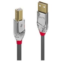 Lindy 5m USB 2.0 Typ A an B Kabel, Cromo® Line (36644)