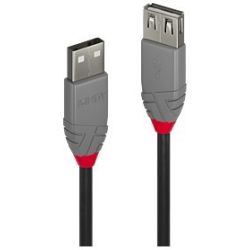0,5m USB 2.0 Typ A Verlängerungskabel, Anthra Line (36701)