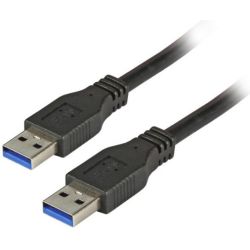 USB3.0 Anschlusskabel A-A, St.-St., 1,0m, schwarz, Premium (K5210SW.1)