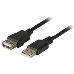 USB2.0 Verlängerungskabel A-A,St.-Bu.,3,0m,schwarz,Premiu (K5220SW.3)