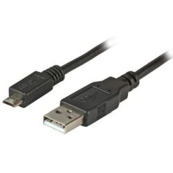 USB2.0 Kabel A-Micro-B 5pol.,St.-St.,1,8m,schwarz,Premiu (K5232SW.1,8)