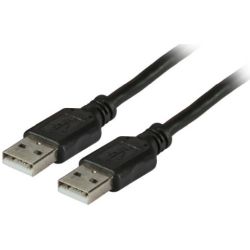 USB2.0 Anschlusskabel A-A, St.-St., 3,0m, schwarz, Classic (K5253SW.3)