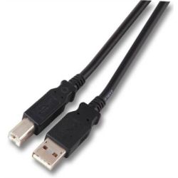 USB2.0 Anschlusskabel A-B, St.-St., 3,0m, schwarz, Classic (K5255SW.3)