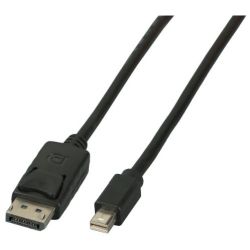 Mini DisplayPort Ã» DisplayPort Kabel, St-St, 2m, schwar (K5565SW.2)