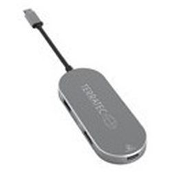 TERRATEC Aluminium USB Type-C Adapter mit USB-C PD HDMI 2x US (251738)