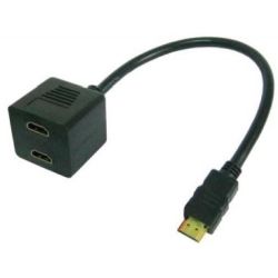 Techly HDMI Videokabel Splitter Stecker auf 2x HDMI  (ICOC-HDMI-F-002)
