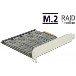 PCIe Karte > 4x intern M.2 B mit RAID, RAID-Karte (89888)