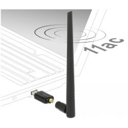 DELOCK WLAN-Stick USB3.0 Dualband 300Mbps + ext. Antenne (12535)