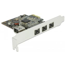 DELOCK PCIe-Card > 3x ect. FireWire B + int. FireWire A (89864)