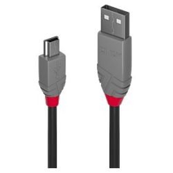 3m USB 2.0 Typ A an Mini-B Kabel, Anthra Line (36724)