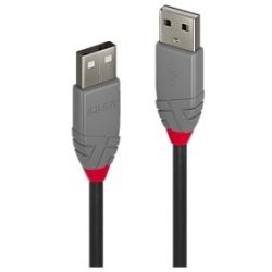 0,5m USB 2.0 Typ A Kabel, Anthra Line (36691)