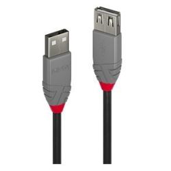3m USB 2.0 Typ A Verlängerungskabel, Anthra Line (36704)