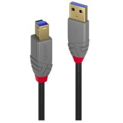 0,5m USB 3.0 Typ A an B Kabel, Anthra Line (36740)