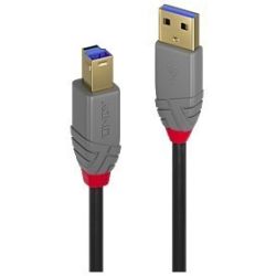 2m USB 3.0 Typ A an B Kabel, Anthra Line (36742)