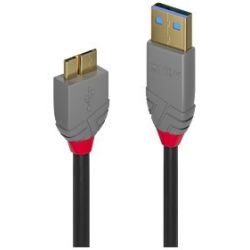 0,5m USB 3.0 Typ A an Micro-B Kabel, Anthra Line (36765)