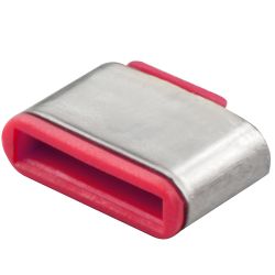 USB Typ C Port Schloss, rot, 10 Stück (40437)