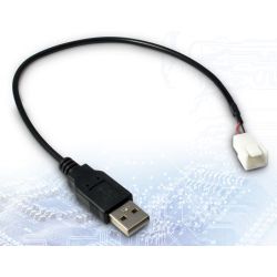 Inter-Tech Adapter USB AM auf 3Pin Buchse, 30 cm (88885450)