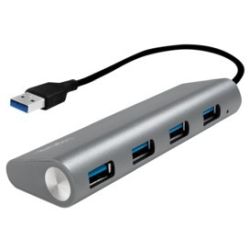 LogiLink USB 3.0 HUB 4-port, Aluminium grau (UA0307)