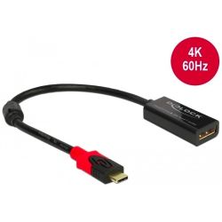 Adapter DisplayPort 1.2 zu USB-C Stecker schwarz (63928)