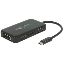 DeLock Adapter USB Type-CT St>VGA / HDMI / DVI / D (63929)