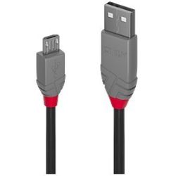 0.5m USB 2.0 Typ A an Micro-B Kabel, Anthra Line (36731)