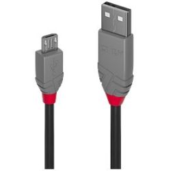 3m USB 2.0 Typ A an Micro-B Kabel, Anthra Line (36734)