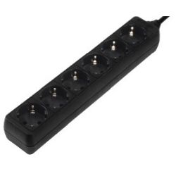 Hama 6-fach Steckdosenleiste schwarz (00030393)
