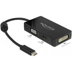 Adapter USB-C (Stecker) > VGA / HDMI / DVI (Buchse) (63925)