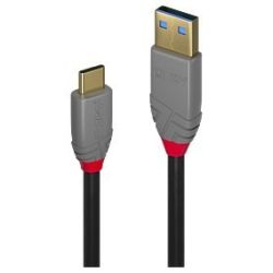 0.5m USB 3.1  Typ A an C Kabel, 5A PD, Anthra Line (36910)