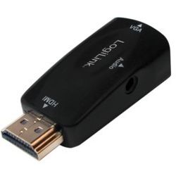 Adapter HDMI-A 1.3 Stecker zu VGA Buchse schwarz (CV0107)