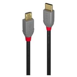 2m USB 2.0  Typ C an Micro-B Kabel, Anthra Line (36892)