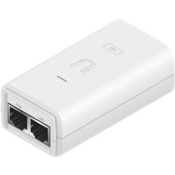 UbiQuiti PoE Injector, 24VDC, 0.3A, Gigabit (POE-24-7W-G-WH)