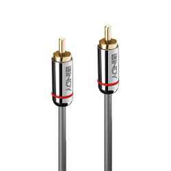 Cromo Line Kabel Cinch Stecker zu Cinch Stecker 0.5m grau (35338)