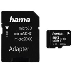 R80 microSDHC 16GB Speicherkarte UHS-I (124138)