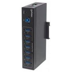 MANHATTAN 7-Port USB3.0 Hub fuer Industrieanwendungen 20kV ES (164405)