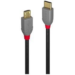 0,5m USB 2.0  Typ C an Micro-B Kabel, Anthra Line (36890)