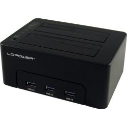 Dockingstation LC-Power USB 3.0 2-Bay 2,5/3,5HDD/SSD+ (LC-DOCK-U3-HUB)