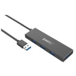 Hub Emtec Ultra Slim USB3.1 4-Port T620A Type-A (ECHUBT620A)